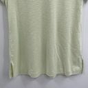 J.Jill Pima Slub Knit V Neck Cotton Yellow Slit Shirt Short Sleeve Tee Size Xs Photo 5