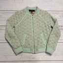 Victoria Beckham for Target Sage Mint Green Lace Bomber Jacket Size Small Photo 1