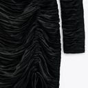 ZARA Limited Edition Black Satin Bodycon Dress Photo 7