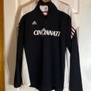 Adidas University Cincinnati 1/4 Zip pull Over Size Small -EUC () Photo 0