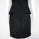Bisou Bisou  black mesh sheer top peplum dress, women's size 4 Photo 13