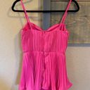 Lulus NWOT  Cascading Crush Hot Pink Tiered Bustier Midi Dress Photo 4