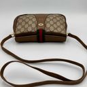 Gucci  Brown/Beige GG Supreme Canvas and Leather Vintage Web Shoulder Bag Photo 7