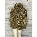 Nine West  Catty coat leopard faux print, large wrap ribbon closure size large Photo 9