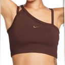 Nike  sportswear everyday brown modern asymmetrical crop tank NWT Photo 0