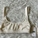 Good American  Women’s Crinkle Scoop bra in ivory001 size 00/0 Photo 0