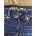 American Eagle  Outfitters Blue Ae Next Level Low-rise Kick Bootcut Jeans size 6 Photo 5