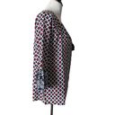 Tommy Bahama  Flare Bell Sleeve Blouse Lightweight‎ Tassel Geo Print Women Size S Photo 2