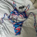 ONEONE Swimwear One One Swim Colorful Tie Front Bikini Set Photo 0