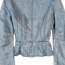 Marc Jacobs Vintage  Cropped Peplum Denim Jacket Photo 8