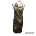 Joseph Ribkoff  90’s Vintage Hawaiian Floral Full Zipper Body Con Dress 6 Photo 0