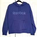 Reebok Classic  Blue Hooded Hoodie Sweatshirt Sweater Size Large Long Sleeve Photo 0