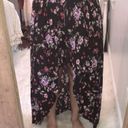 Torrid  size 1X black floral shorts/ maxi skirt Photo 1