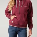 Kimes Ranch Malta Cropped Quarter Zip Sweatshirt in Wine Photo 1