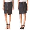 Helmut Lang Angled Peak Jacquard Leather Skirt size extra small XS Photo 12