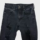 Aeropostale High-Rise Black Distressed Skinny Jeans Size 6 Photo 5