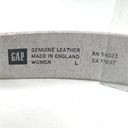 Gap  White Leather Large 44 Inches x 1 inch Belt A481 A481 Photo 3