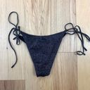 Triangl Este Mana Lurex Shimmer Sparkle Side Tie Bikini Swimsuit Bottom Black-XS Photo 7