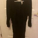 Cache  black dress with studs on cuffs size L Photo 0