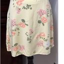 Abound  Womens Straight Skirt Multicolor Yellow Floral Mini Lined Side Zip M New Photo 2