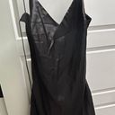 ZARA Black Satin Slip Dress Photo 0