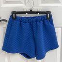 SheIn Royal Blue Quilted Cropped Cami and Shorts Set Women’s Size M Photo 2