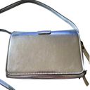 Sondra Roberts SQUARED Super cute silver metallic look crossbody bag Photo 3