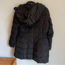 Cole Haan  Black Signature Shawl Hooded Bibbed Puffer Coat | S Photo 8