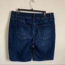 Lane Bryant  5 Pocket Design Bermuda Jean Shorts With Elastic Waist Band Photo 3