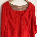 Anthropologie Edme & Esyllte| Red Flowy Blouse Top Size 8  Photo 1