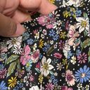 love on a hanger Plus Size  Black Floral Flowers Short Sleeve Blouse Size 3X EUC Photo 6