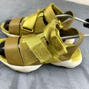 Sorel  Sandals Womens Size 8.5 Kinetic Impact II Sling Low Sandals Leather Yellow Photo 1