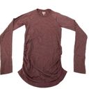 Athleta  Speedlight Glow Top Antique Burgundy Sparkle XS 510329 Photo 3