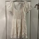 Isabelle's Cabinet  White Eyelet mini dress, Size S Photo 1