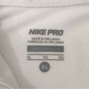 Nike  Pro Dri Fit White & Gray 1/2 Zip Up Pullover Running Track Jacket Womens XL Photo 3