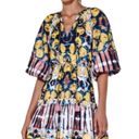 Alexis  Kasi Puff Sleeve Multi Color Mini Dress with Ruffles Tassel Ties Size XS Photo 2