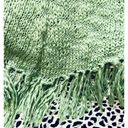 Kenneth Cole Ladies Emeral Green  Reaction Poncho W Fringe Size Small To Medium Photo 4