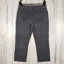 Riders By Lee  Stone Washed Black Denim Relaxed Cropped Jeans Women's Size 18P Photo 7