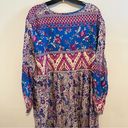 R. Vivimos NWT Gypsy Festival Boho Floral Tassel Midi Dress Size 2X Photo 4