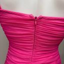 Revolve  Superdown Emmie Neon Pink Ruched Mesh Mini Strap Bodycon Dress Size XS Photo 5