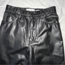 Abercrombie & Fitch The 90’s Straight Ultra High-Rise Vegan Leather pants Photo 5