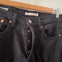 Levi Strauss & CO. Levis Jeans Womens 26 Black Wedgie Straight Light Stretch Photo 3