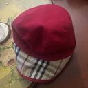 Burberry  Nova Check Hat with red trim and red bow Photo 5