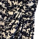 Krass&co NY& Stretch Floral Dress Navy Blue/White Size Small Photo 4