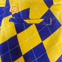 Bermuda Loudmouth LSU Tigers Argyle Women’s  Golf Shorts Sz 10 Purple Yellow Gold Photo 5