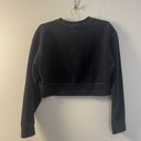 Nike  Essentials Black Fleece Pullover Womens Small Cropped Sweatshirt Crewneck Photo 9