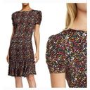 Tanya Taylor  Effie‎ Floral Printed Dress Womens Size XS Ruched Sleeve Multicolor Photo 1