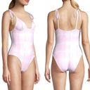 Solid & Striped NEW  The Olympia One-Piece swimsuit size XS Pink & White Tie-Dye Photo 1