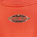 Harley Davidson  2006 Myrtle Beach SC Motorcycle Sweatshirt Orange Medium Photo 6