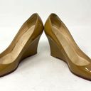 Christian Louboutin  Nude Patent Leather Ron Ron Zeppa 85 Wedges Size 8/38.5 Photo 5